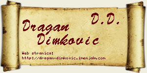 Dragan Dimković vizit kartica